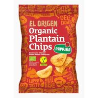 CHIPSY Z PLANTANA PAPRYKOWE BEZGLUTENOWE BIO 80g 18175