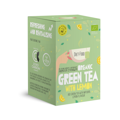 HERBATA ZIELONA O SMAKU CYTRYNOWYM (GREEN TEA WITH LEMON) BIO (20 x 2g) 40g 
