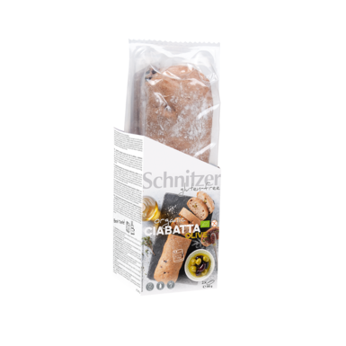 CIABATTA Z OLIWKAMI BEZGLUTENOWA BIO (2 x 180g) 360g 