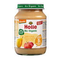 JABŁKO GRUSZKA BEZ DODATKU CUKRÓW BEZGLUTENOWE OD 5 MIESIĄCA DEMETER BIO 190g (SŁOIK) 25062