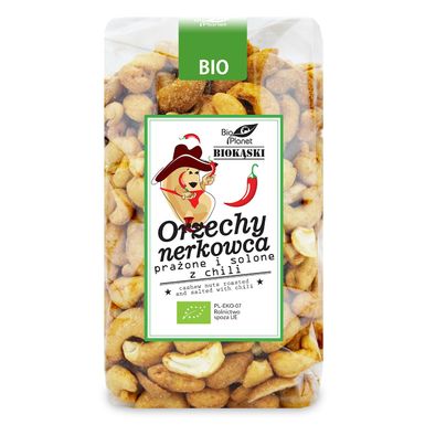 ORZECHY NERKOWCA PRAŻONE I SOLONE Z CHILI BIO 350g 