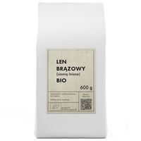 LEN BRĄZOWY (SIEMIĘ LNIANE) BIO 600g 28919