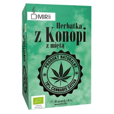 HERBATKA Z KONOPI Z MIĘTĄ BIO (20 x 0,8g) 16g 