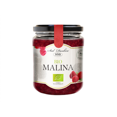 MALINA 80 % Z CUKREM TRZCINOWYM BIO 270g 