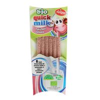 SŁOMKI DO AROMATYZOWANIA MLEKA O SMAKU TRUSKAWKOWYM BIO (6 x 6g) 36g 11854