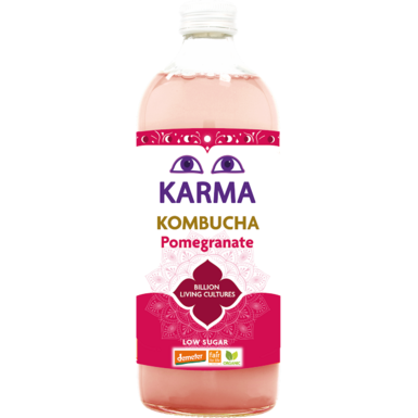 KOMBUCHA Z GRANATEM NISKA ZAWARTOŚĆ CUKRÓW FAIR FOR LIFE DEMETER BIO 1L 