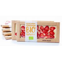 CZEKOLADA BIAŁA Z TRUSKAWKAMI BIO 53g 17471