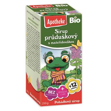 SYROP DLA DZIECI Z TYMIANKU I DZIKIEJ RÓŻY OD 1 ROKU BIO 250g 