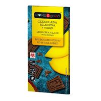 CZEKOLADA MLECZNA Z MANGO BEZ DODATKU CUKRU BEZGLUTENOWA 75g 25344