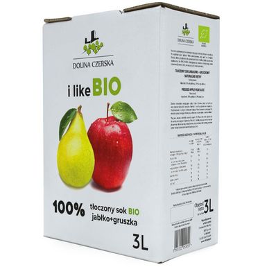 SOK JABŁKOWO GRUSZKOWY NFC BIO 3L 