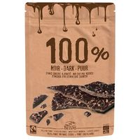 TABLICZKI Z KRUSZONYMI ZIARNAMI KAKAOWCA CRIOLLO 100 % FAIR TRADE BEZGLUTENOWE BIO 80g 12265