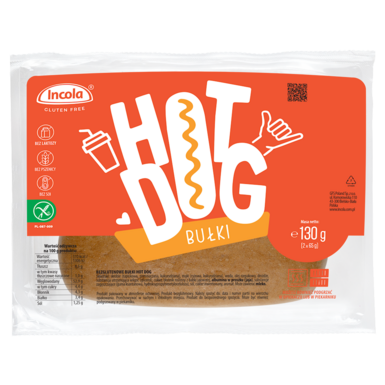 BUŁKI DO HOT-DOGÓW Z CEBULĄ BEZGLUTENOWE (2szt.) 130g 