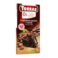 CZEKOLADA GORZKA Z KAWĄ BEZ CUKRU BEZGLUTENOWA 75g 25382