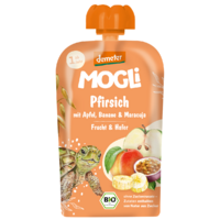 MUS JABŁKO BRZOSKWINIA BANAN MARAKUJA OWIES BEZ DODATKU CUKRÓW OD 1 ROKU DEMETER BIO 100g 29806