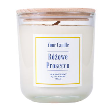 ŚWIECA SOJOWA RÓŻOWE PROSECCO 210ml 