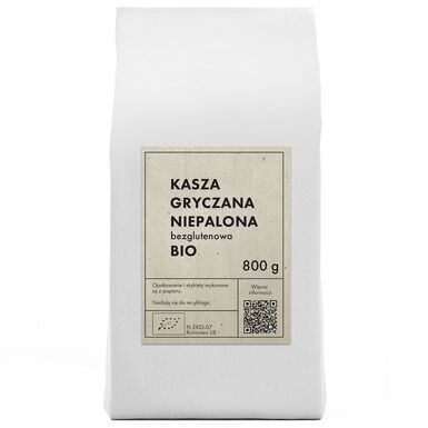 KASZA GRYCZANA NIEPALONA BEZGLUTENOWA BIO 800g 