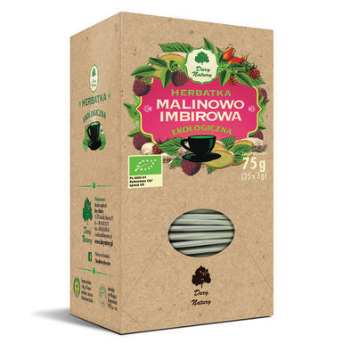 HERBATKA MALINOWO IMBIROWA BIO (25 x 3g) 75g 