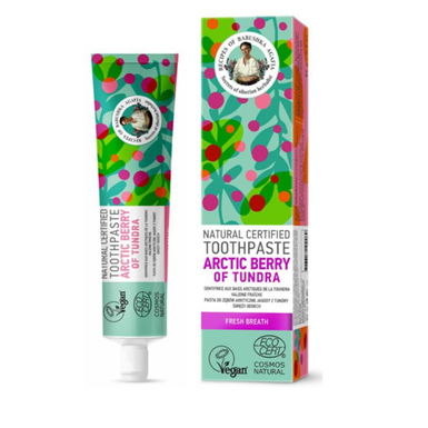 PASTA DO ZĘBÓW ARKTYCZNE JAGODY BEZ FLUORU ECO  85g RECEPTURY BABCI AGAFI 