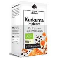 KURKUMA Z CZARNYM PIEPRZEM BIO 60 KAPSUŁEK 13355