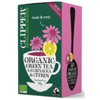 HERBATA ZIELONA Z ECHINACEA I CYTRUSAMI FAIR TRADE BIO 40g (20 x 2g) 17928