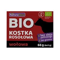 BULION KOSTKI WOŁOWE BEZGLUTENOWE BIO (6 x 11g) 66g 