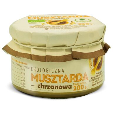 MUSZTARDA CHRZANOWA BIO 200g – DARY NATURY
