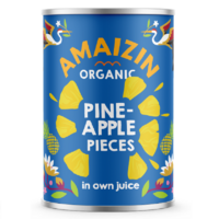 ANANAS KAWAŁKI W SOKU WŁASNYM BIO 400g (250g) 15461