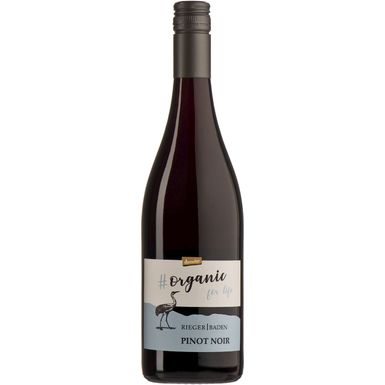 WINO RIEGER ORGANIC FOR LIFE PINOT NOIR CZERWONE WYTRAWNE DEMETER BIO 0,75L (NIEMCY)