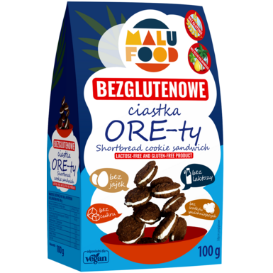 CIASTKA ORE-TY BEZ CUKRU BEZGLUTENOWE 100g 