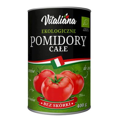 POMIDORY CAŁE BEZ SKÓRKI BIO 400g 