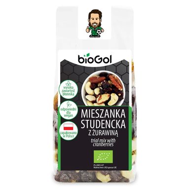 MIESZANKA STUDENCKA Z ŻURAWINĄ BIO 150g 
