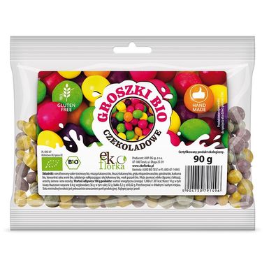 GROSZKI CZEKOLADOWE BEZGLUTENOWE BIO 90g 