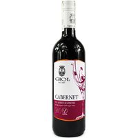 WINO CABERNET BEZ DODATKU SIARCZYNÓW CZERWONE WYTRAWNE BIO 0,75L (WŁOCHY)7193