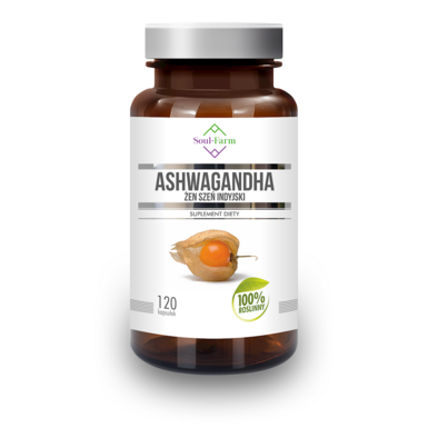 ASHWAGANDHA EKSTRAKT (500 mg) 120 KAPSUŁEK 