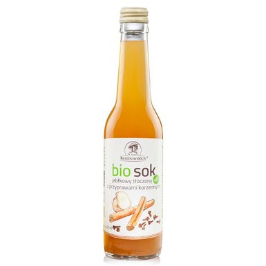 SOK JABŁKOWY TŁOCZONY KORZENNY NIEKLAROWANY BIO 275ml 