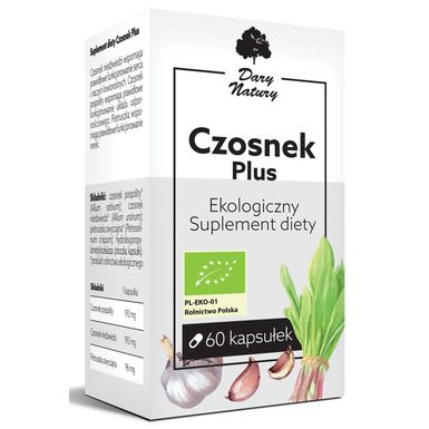 CZOSNEK PLUS BIO 60 KAPSUŁEK (480 mg) 