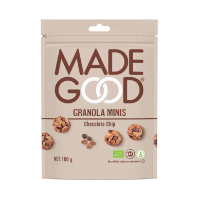 GRANOLA MINIS Z CZEKOLADĄ BEZGLUTENOWA BIO 100g 