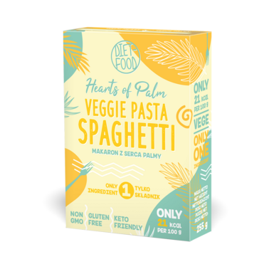 MAKARON (Z SERCA PALMY) SPAGHETTI BEZGLUTENOWY KETO 255g 