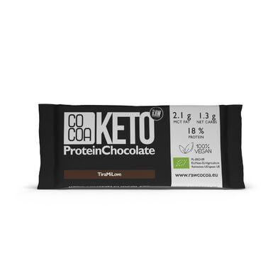CZEKOLADA PROTEINOWA O SMAKU TIRAMISU KETO BIO 40g 