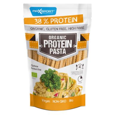MAKARON PROTEINOWY (Z SOI ZIELONEJ I QUINOA) FETTUCCINE BEZGLUTENOWY BIO 200g 