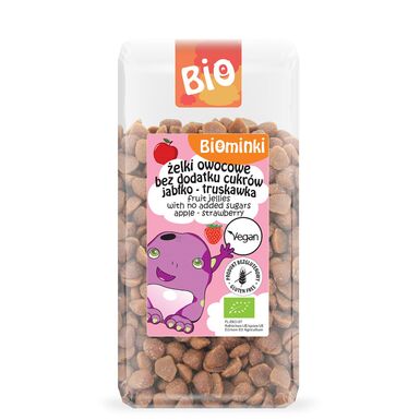 ŻELKI OWOCOWE BEZ DODATKU CUKRÓW BEZGLUTENOWE BIO 400g 
