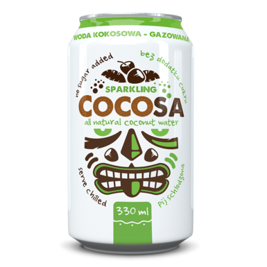 WODA KOKOSOWA GAZOWANA 330ml 