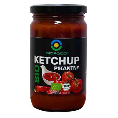 KETCHUP PIKANTNY BEZGLUTENOWY BIO 350g 