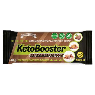 BATON ORZECHOWY KETO BOOSTER BEZGLUTENOWY 40g 