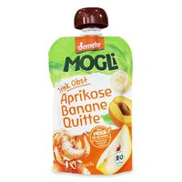 PRZECIER Z MORELĄ, BANANEM I PIGWĄ 100 % OWOCÓW BEZ DODATKU CUKRÓW DEMETER BIO 100g 7100