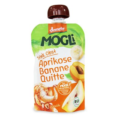 PRZECIER Z MORELĄ, BANANEM I PIGWĄ 100 % OWOCÓW BEZ DODATKU CUKRÓW DEMETER BIO 100g 