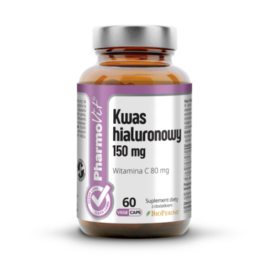 KWAS HIALURONOWY (150 mg) BEZGLUTENOWY 60 KAPSUŁEK 