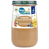 MUS MLECZNY BANAN SEMOLINA JABŁKO BEZ DODATKU CUKRÓW OD 6 MIESIĄCA BIO 190g 27825