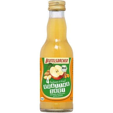 SHOT NA ODPORNOŚĆ JABŁKO IMBIR KURKUMA BIO 200ml 