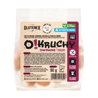 CIASTKA OWSIANE Z ŻURAWINĄ I JABŁKIEM BEZ DODATKU CUKRÓW BEZGLUTENOWE O!KRUCHY 90g 